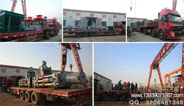 金屬屑壓塊機發(fā)貨現場